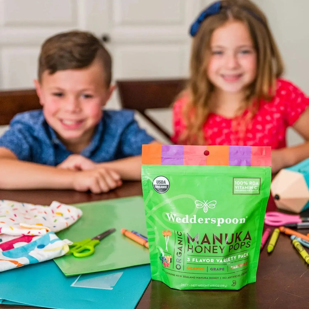 WEDDERSPOON - Wedderspoon Organic Manuka Honey Vitamin C Lollipops Variety Pack 24 Paletas - The Red Vitamin MX - Suplementos Alimenticios - {{ shop.shopifyCountryName }}