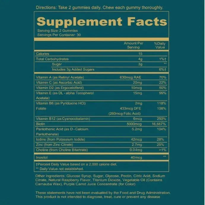 WEEM - WEEM Biotin Gummies for Hair, Skin and Nails 60 Gomitas - The Red Vitamin MX - Suplementos Alimenticios - {{ shop.shopifyCountryName }}