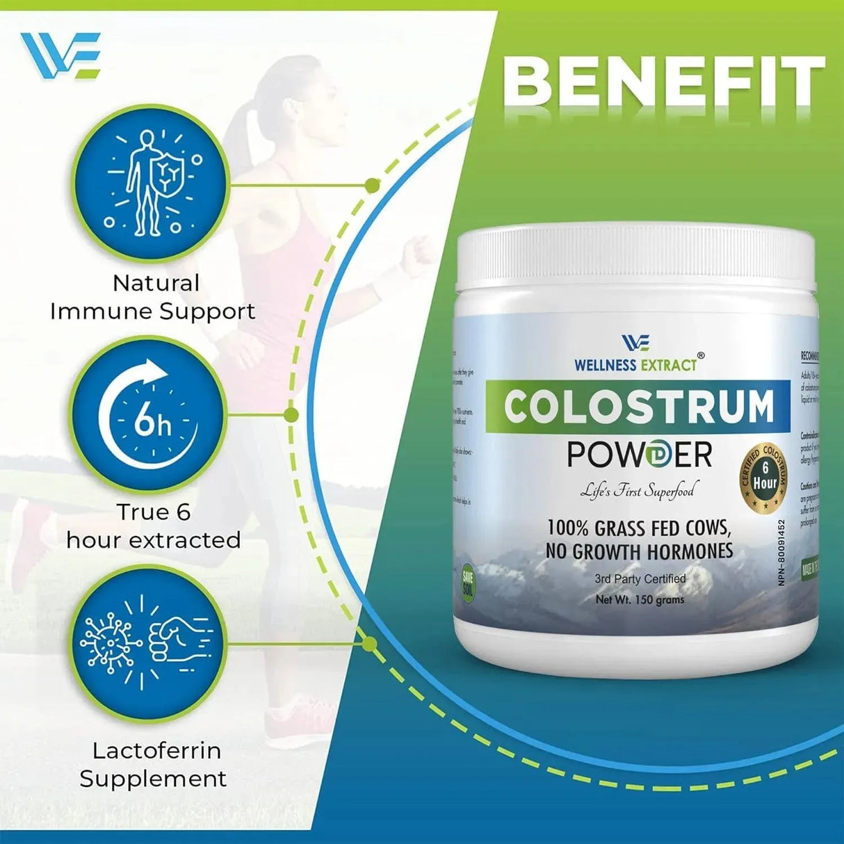 WELLNESS EXTRACT - Wellness Extract Bovine Colostrum Powder 150Gr. - The Red Vitamin MX - Suplementos Alimenticios - {{ shop.shopifyCountryName }}