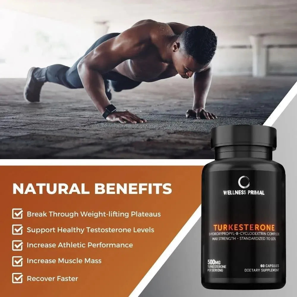 WELLNESS PRIMAL - Wellness Primal Turkesterone 500Mg. 60 Capsulas - The Red Vitamin MX - Suplementos Alimenticios - {{ shop.shopifyCountryName }}