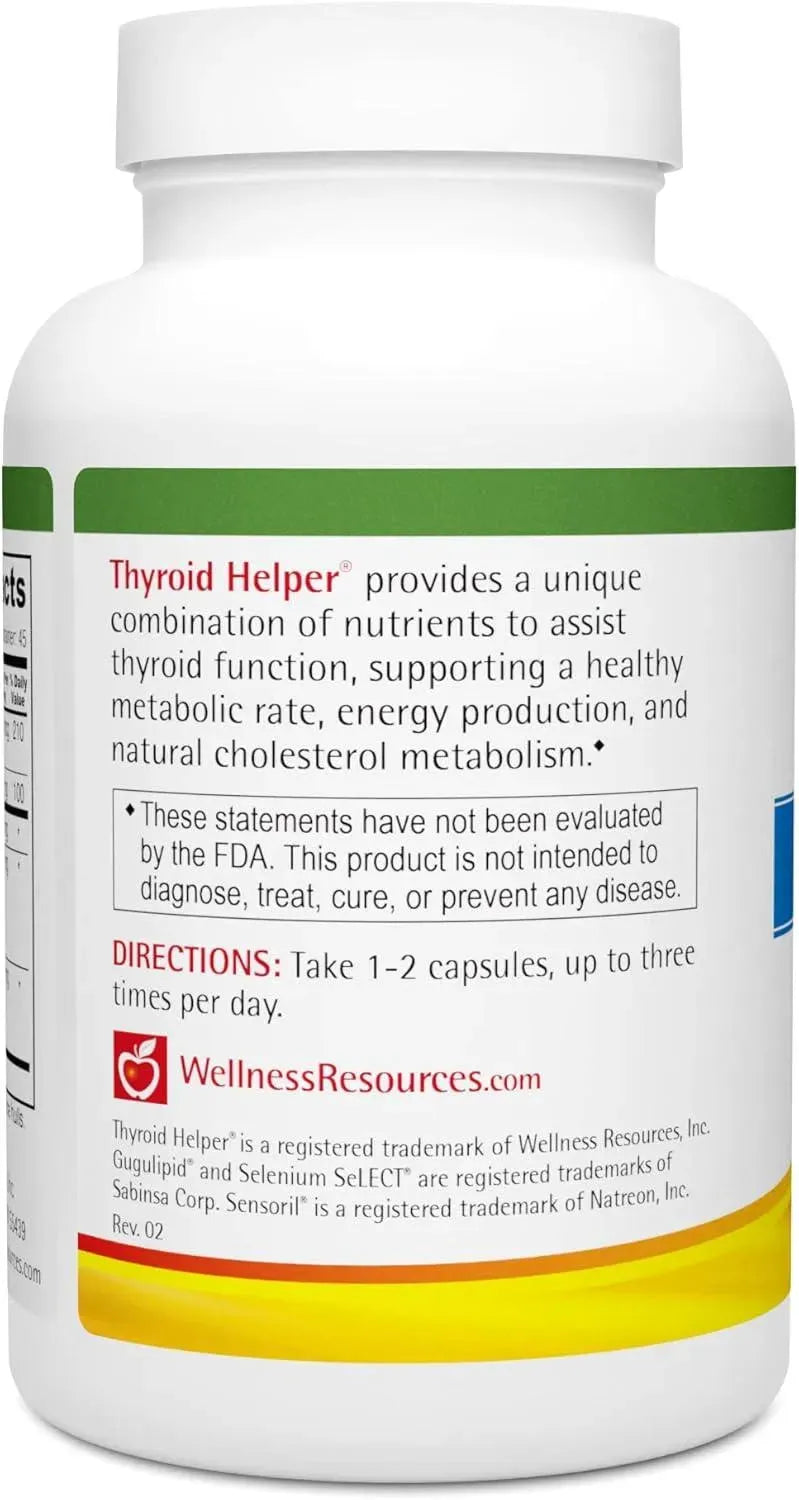 WELLNESS RESOURCES - Wellness Resources Thyroid Helper 90 Capsulas - The Red Vitamin MX - Suplementos Alimenticios - {{ shop.shopifyCountryName }}
