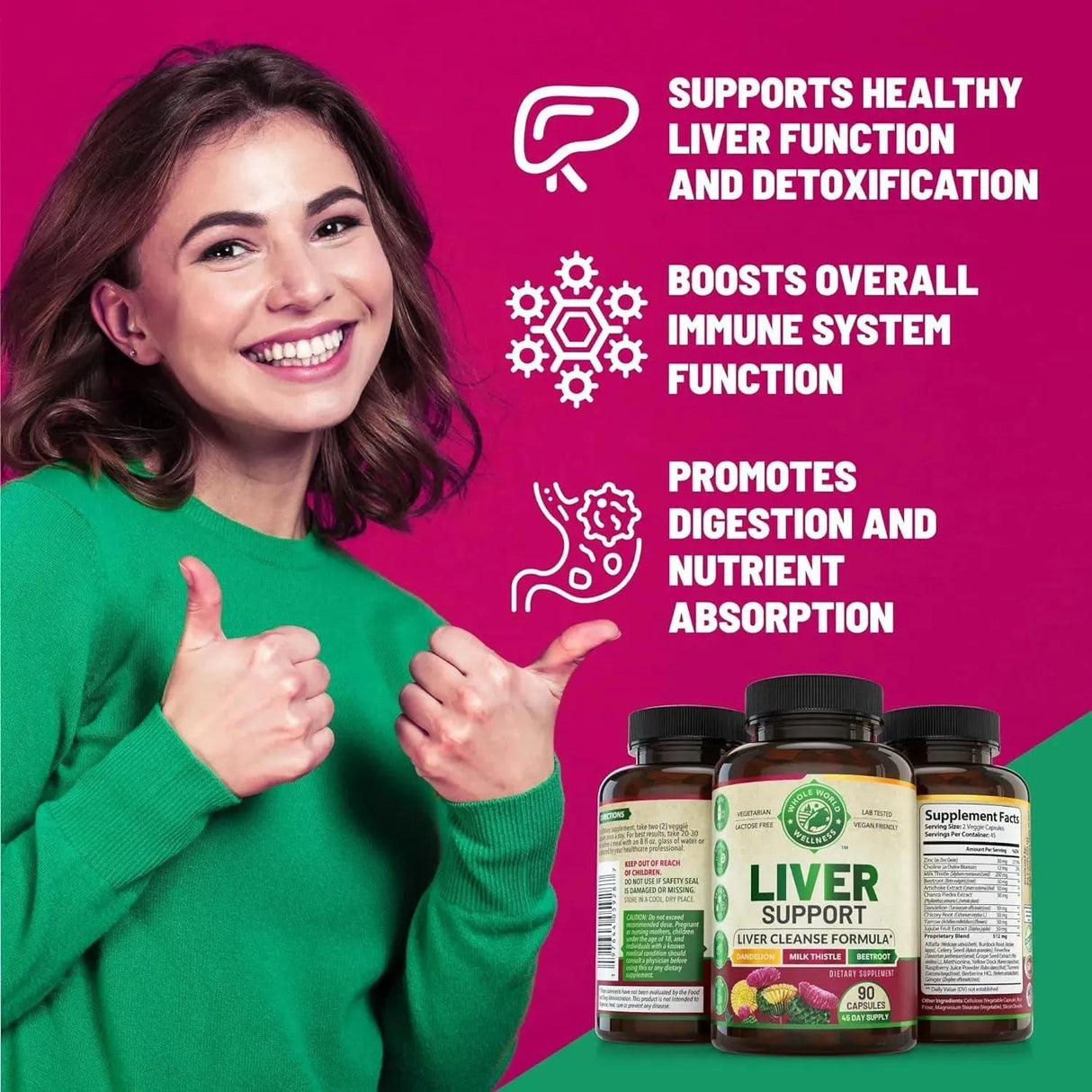 WHOLE WORLD WELLNESS - Whole World Wellness Liver Cleanse Detox & Repair Formula 90 Capsulas - The Red Vitamin MX - Suplementos Alimenticios - {{ shop.shopifyCountryName }}