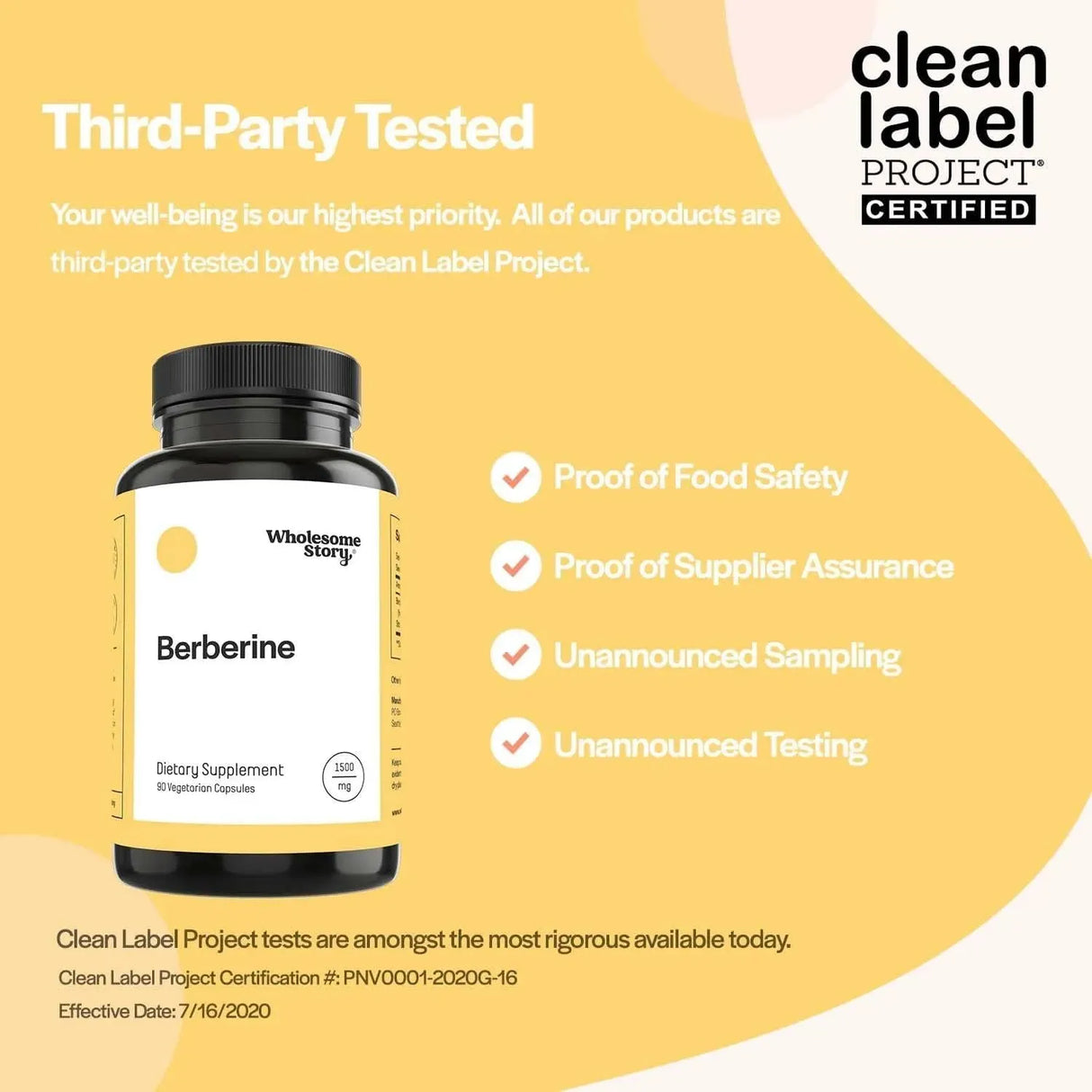 WHOLESOME STORY - Wholesome Story Berberine Supplement 1500Mg. 90 Capsulas - The Red Vitamin MX - Suplementos Alimenticios - {{ shop.shopifyCountryName }}