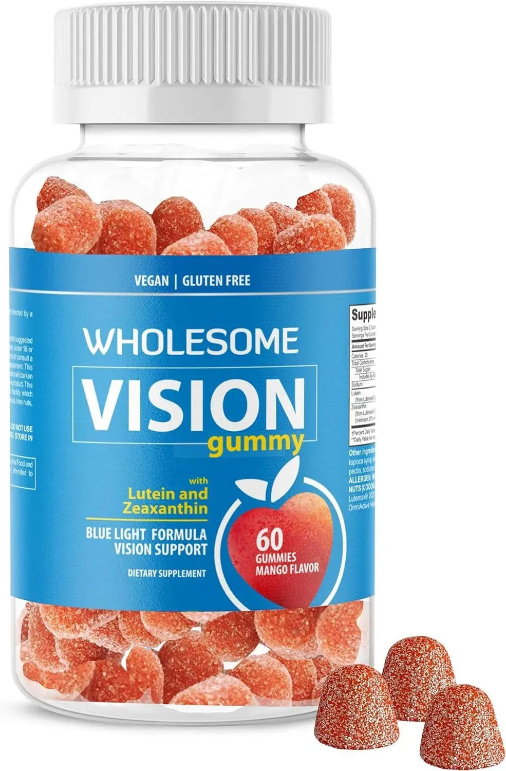 WHOLESOME - Wholesome Natural Vision Gummies with Lutein and Zeaxanthin 60 Gomitas - The Red Vitamin MX - Suplementos Alimenticios - {{ shop.shopifyCountryName }}