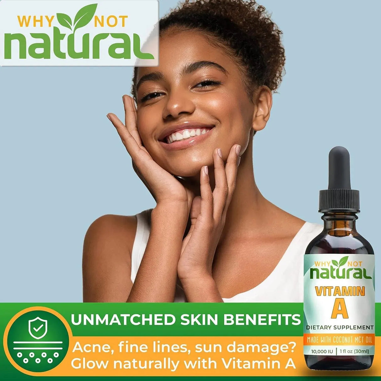 WHY NOT NATURAL - Why Not Natural Vitamin A Drops 10000 IU 30Ml. - The Red Vitamin MX - Suplementos Alimenticios - {{ shop.shopifyCountryName }}