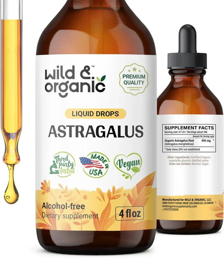 WILD & ORGANIC - Wild & Organic Astragalus Root Tincture 4 Fl. Oz. - The Red Vitamin MX - Suplementos Alimenticios - {{ shop.shopifyCountryName }}