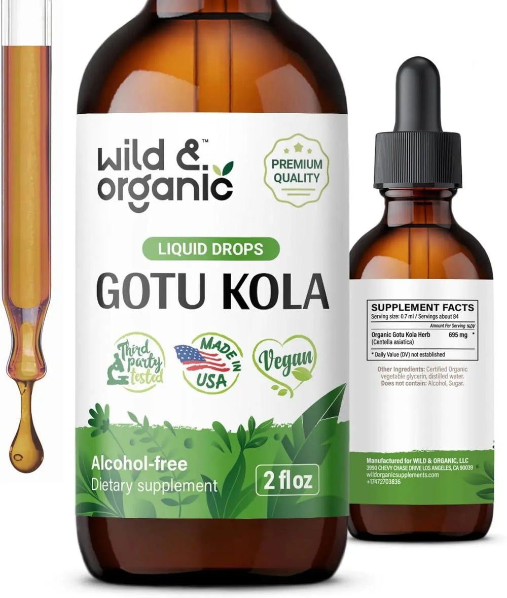 WILD & ORGANIC - Wild & Organic Gotu Kola Drops 2 Fl.Oz. - The Red Vitamin MX - Suplementos Alimenticios - {{ shop.shopifyCountryName }}