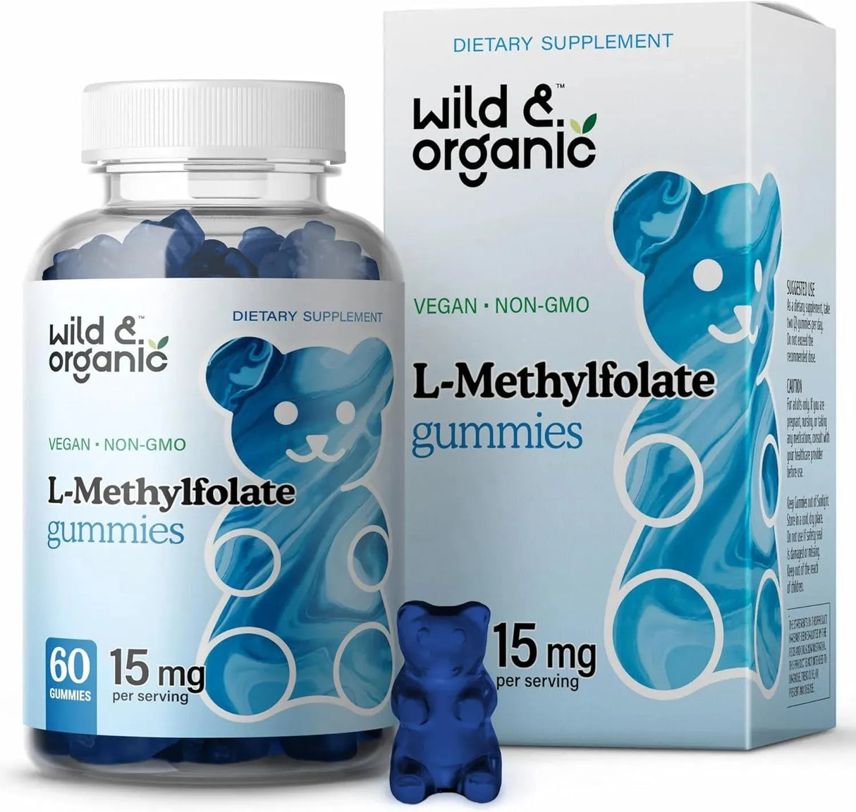 WILD & ORGANIC - Wild & Organic L-Methylfolate 15Mg. Gummies 60 Gomitas - The Red Vitamin MX - Suplementos Alimenticios - {{ shop.shopifyCountryName }}
