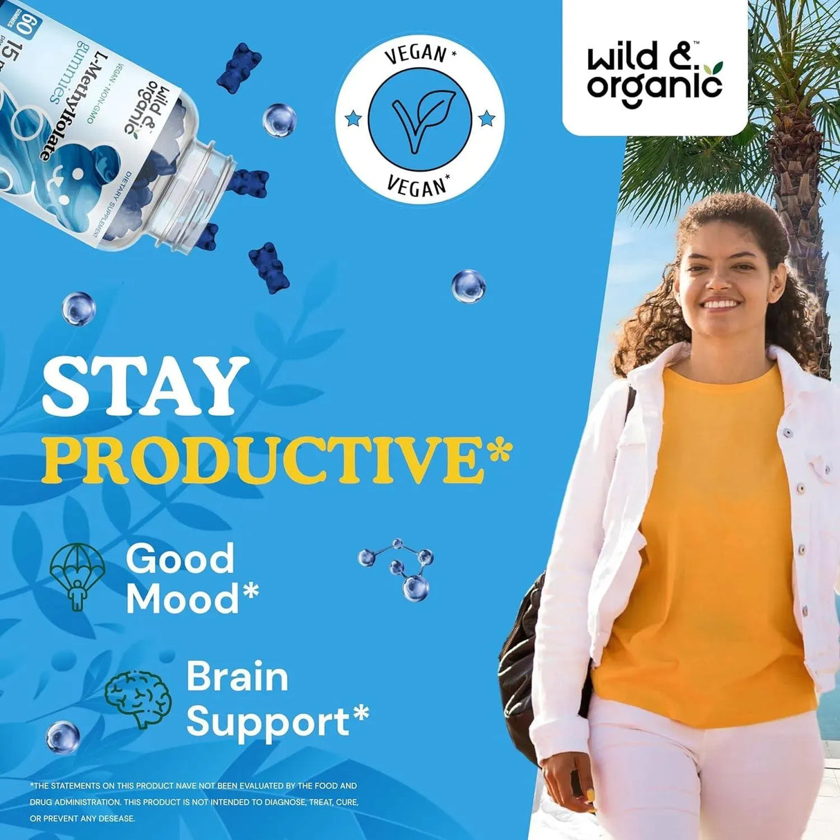 WILD & ORGANIC - Wild & Organic L-Methylfolate 15Mg. Gummies 60 Gomitas - The Red Vitamin MX - Suplementos Alimenticios - {{ shop.shopifyCountryName }}