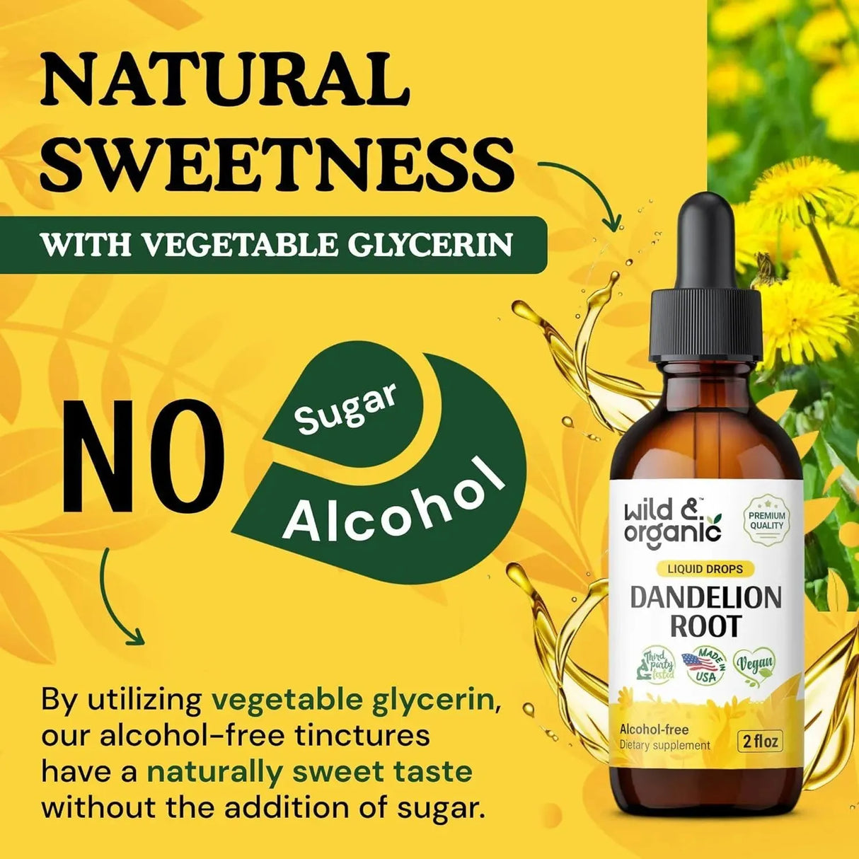 WILD & ORGANIC - Wild & Organic Organic Dandelion Root Liquid Extract 2 Fl.Oz. - The Red Vitamin MX - Suplementos Alimenticios - {{ shop.shopifyCountryName }}