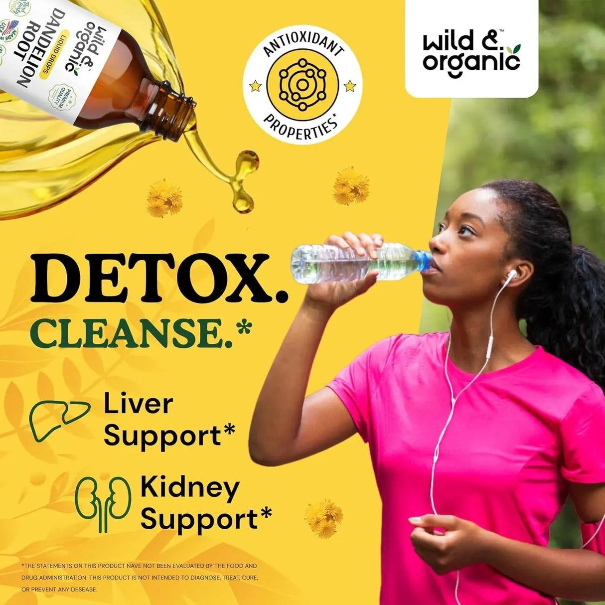 WILD & ORGANIC - Wild & Organic Organic Dandelion Root Liquid Extract 4 Fl.Oz. - The Red Vitamin MX - Suplementos Alimenticios - {{ shop.shopifyCountryName }}