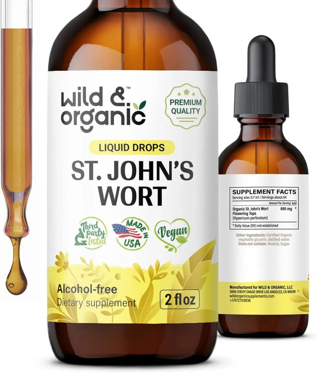 WILD & ORGANIC - Wild & Organic St Johns Wort Tincture 2 Fl.Oz. - The Red Vitamin MX - Suplementos Alimenticios - {{ shop.shopifyCountryName }}
