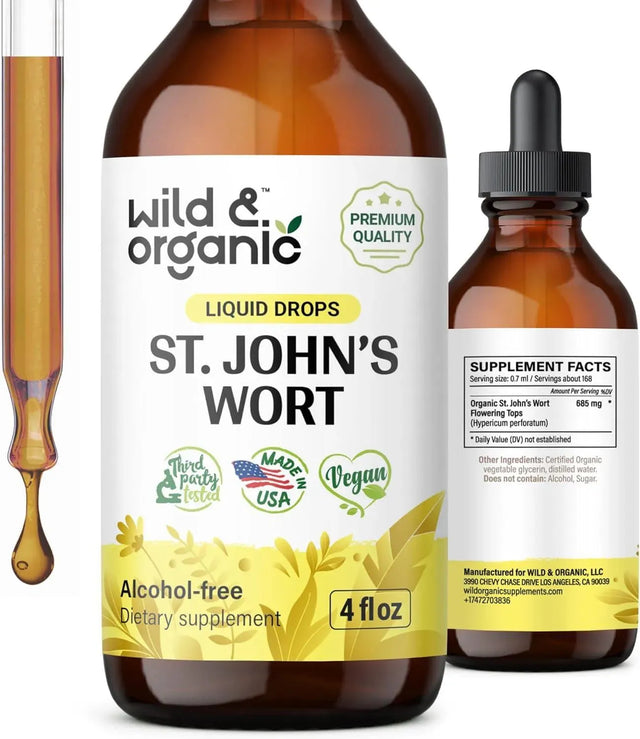 WILD & ORGANIC - Wild & Organic St Johns Wort Tincture 4 Fl.Oz. - The Red Vitamin MX - Suplementos Alimenticios - {{ shop.shopifyCountryName }}