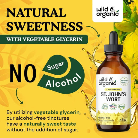 WILD & ORGANIC - Wild & Organic St Johns Wort Tincture 4 Fl.Oz. - The Red Vitamin MX - Suplementos Alimenticios - {{ shop.shopifyCountryName }}