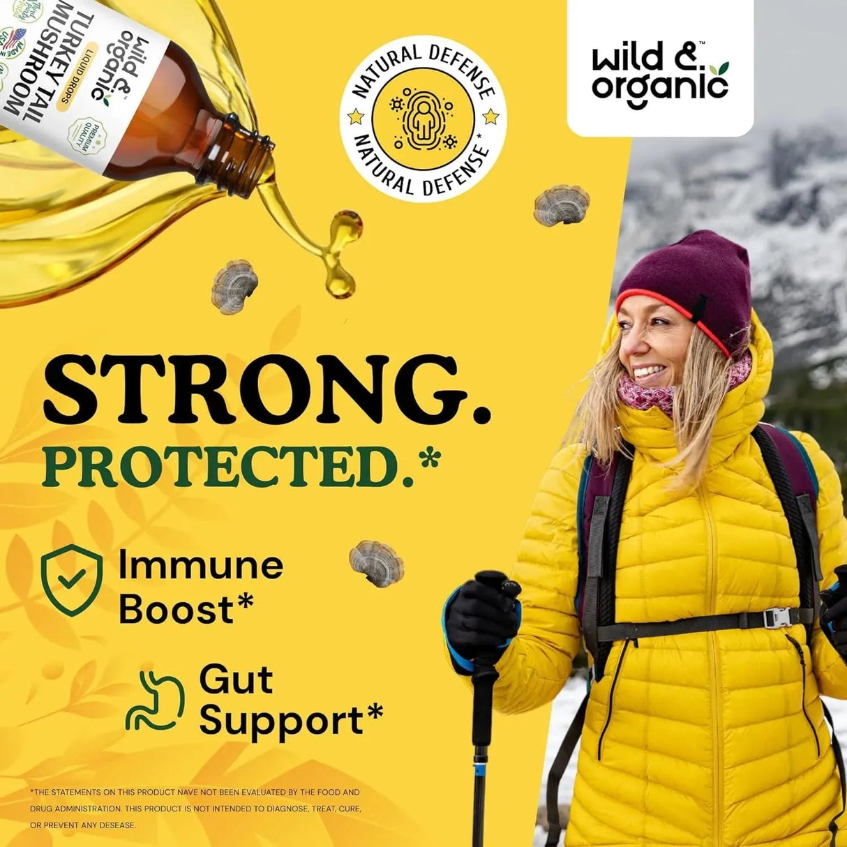 WILD & ORGANIC - Wild & Organic Turkey Tail Mushroom Liquid Extract 4 Fl.Oz. - The Red Vitamin MX - Suplementos Alimenticios - {{ shop.shopifyCountryName }}