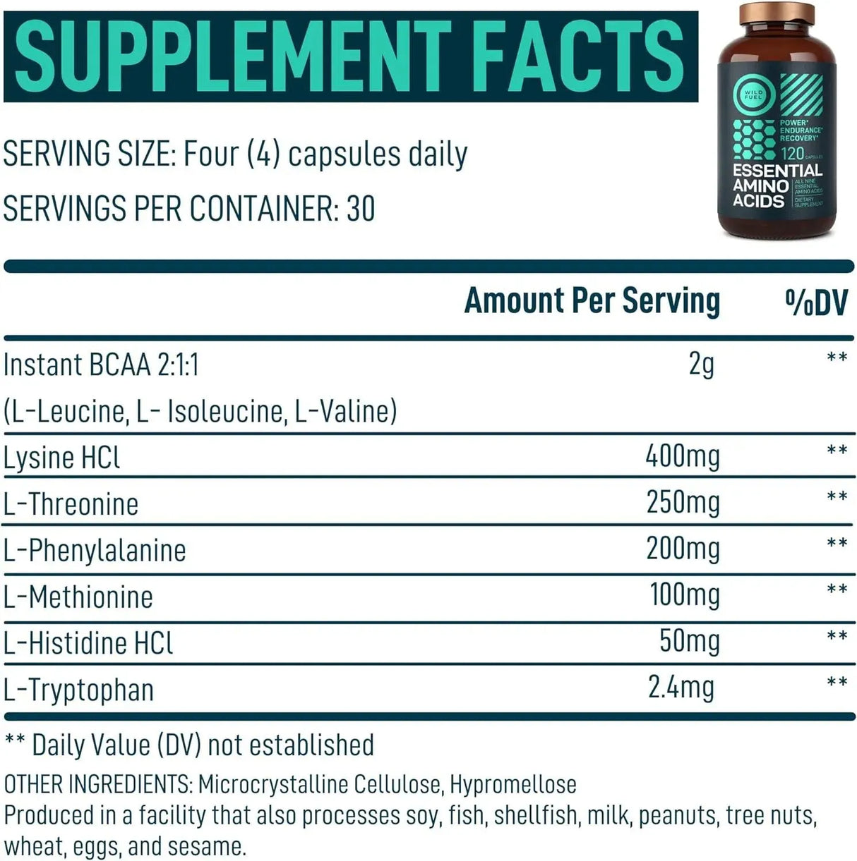 WILD FUEL - Wild Fuel Essential Amino Acid 120 Capsulas 2 Pack - The Red Vitamin MX - Suplementos Alimenticios - {{ shop.shopifyCountryName }}