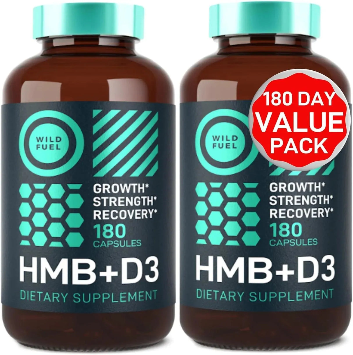 WILD FUEL - Wild Fuel HMB and Vitamin D3 180 Capsulas 2 Pack - The Red Vitamin MX - Suplementos Alimenticios - {{ shop.shopifyCountryName }}