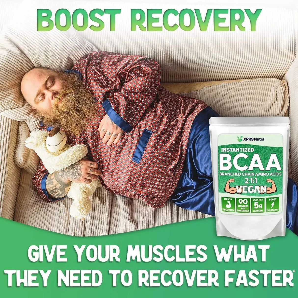 XPRS NUTRA - XPRS Nutra BCAA Powder 181 Servicios - The Red Vitamin MX - Suplementos Alimenticios - {{ shop.shopifyCountryName }}