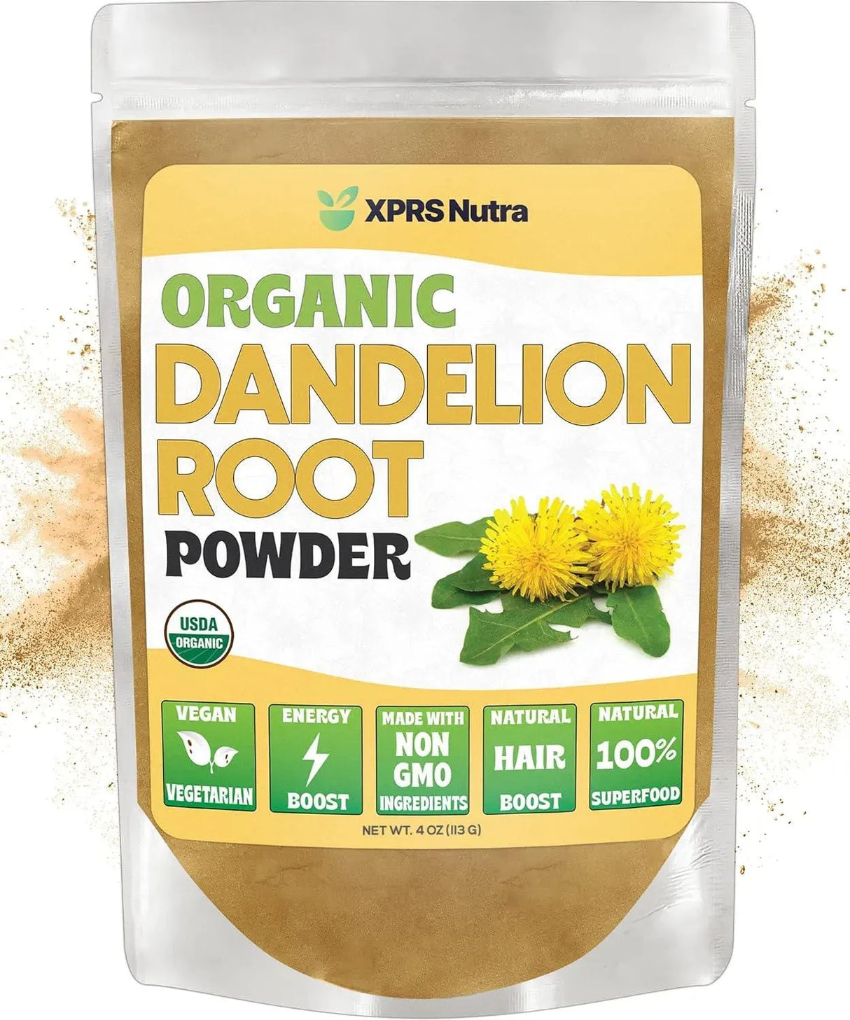 XPRS NUTRA - XPRS Nutra Organic Dandelion Root Powder 113Gr. - The Red Vitamin MX - Suplementos Alimenticios - {{ shop.shopifyCountryName }}