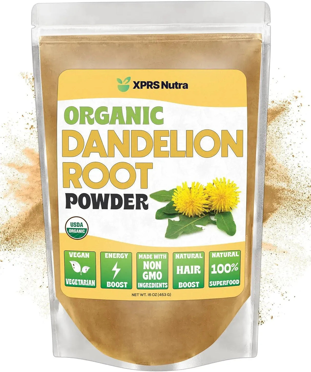 XPRS NUTRA - XPRS Nutra Organic Dandelion Root Powder 453Gr. - The Red Vitamin MX - Suplementos Alimenticios - {{ shop.shopifyCountryName }}