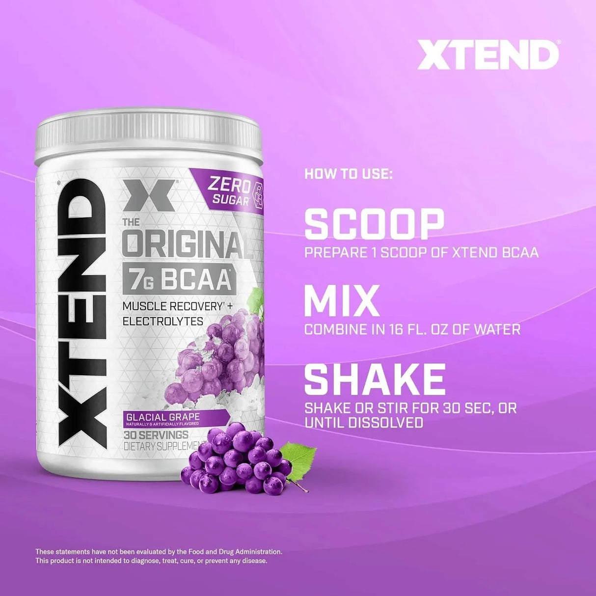 XTEND - XTEND Original BCAA Powder Glacial Grape 30 Servicios 390Gr. - The Red Vitamin MX - Suplementos Alimenticios - {{ shop.shopifyCountryName }}
