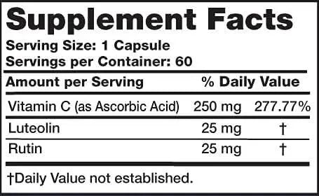 YOUNG - YoungNutra Luteolin Complex 60 Capsulas - The Red Vitamin MX - Suplementos Alimenticios - {{ shop.shopifyCountryName }}