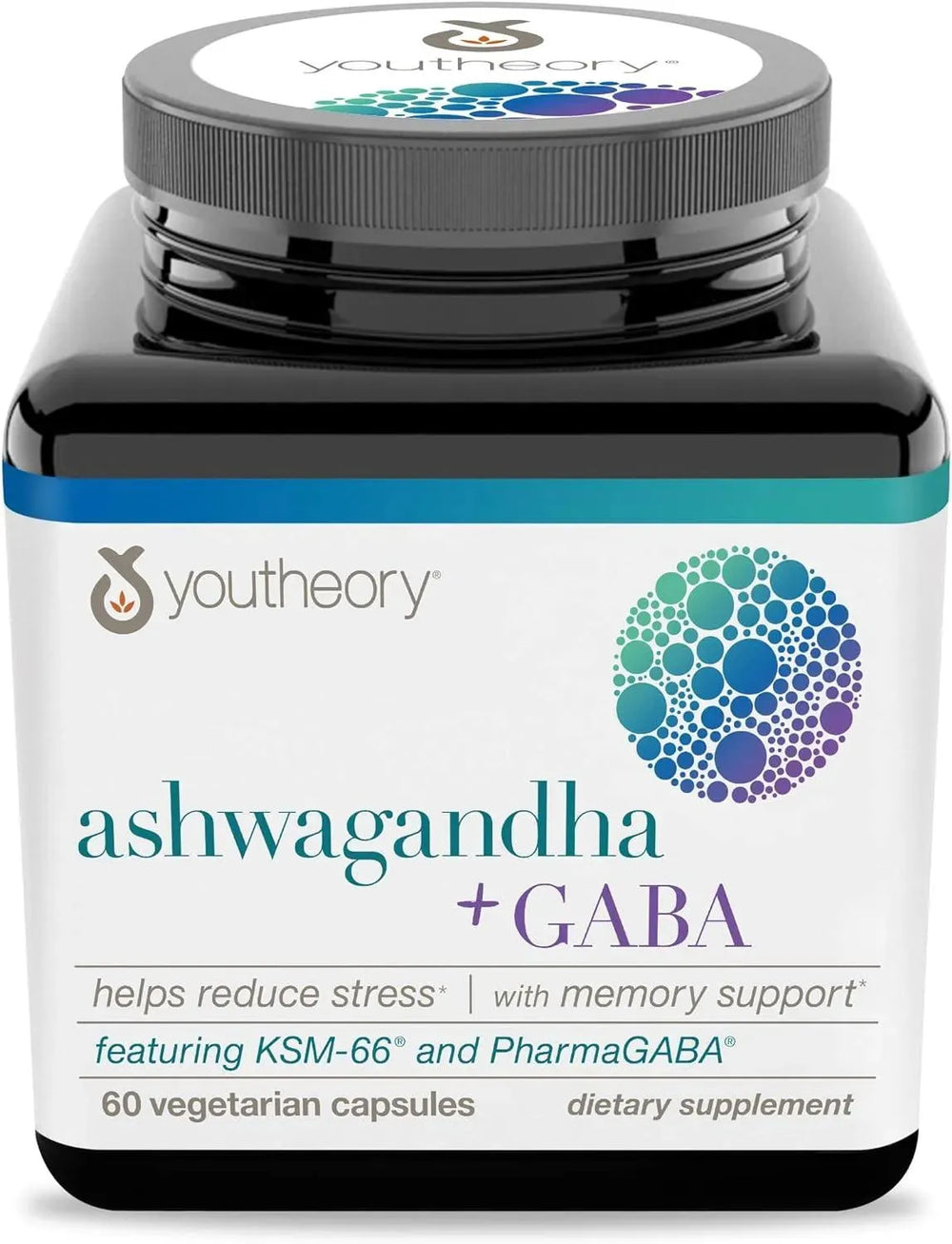 YOUTHEORY - Youtheory Ashwagandha+GABA 60 Capsulas - The Red Vitamin MX - Suplementos Alimenticios - {{ shop.shopifyCountryName }}