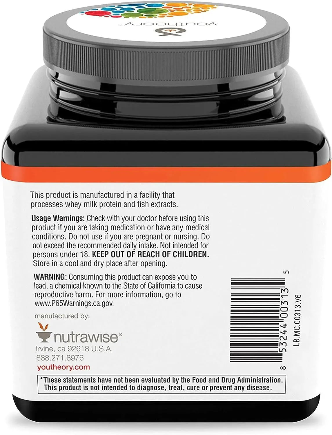 YOUTHEORY - Youtheory Marine Collagen with 18 Amino Acids 160 Tabletas - The Red Vitamin MX - Suplementos Alimenticios - {{ shop.shopifyCountryName }}