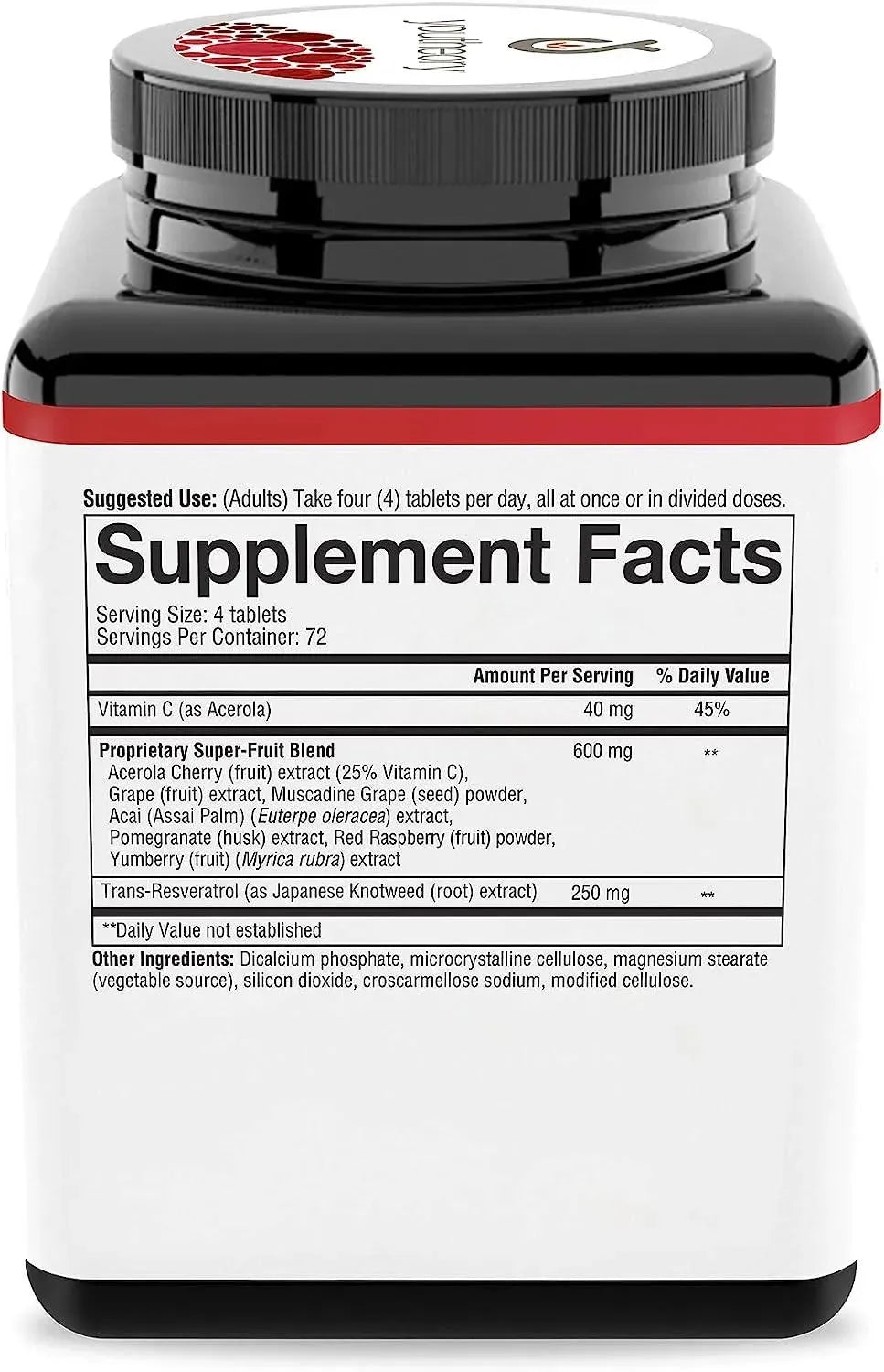 YOUTHEORY - Youtheory Resveratrol with Acerola 290 Tabletas - The Red Vitamin MX - Suplementos Alimenticios - {{ shop.shopifyCountryName }}