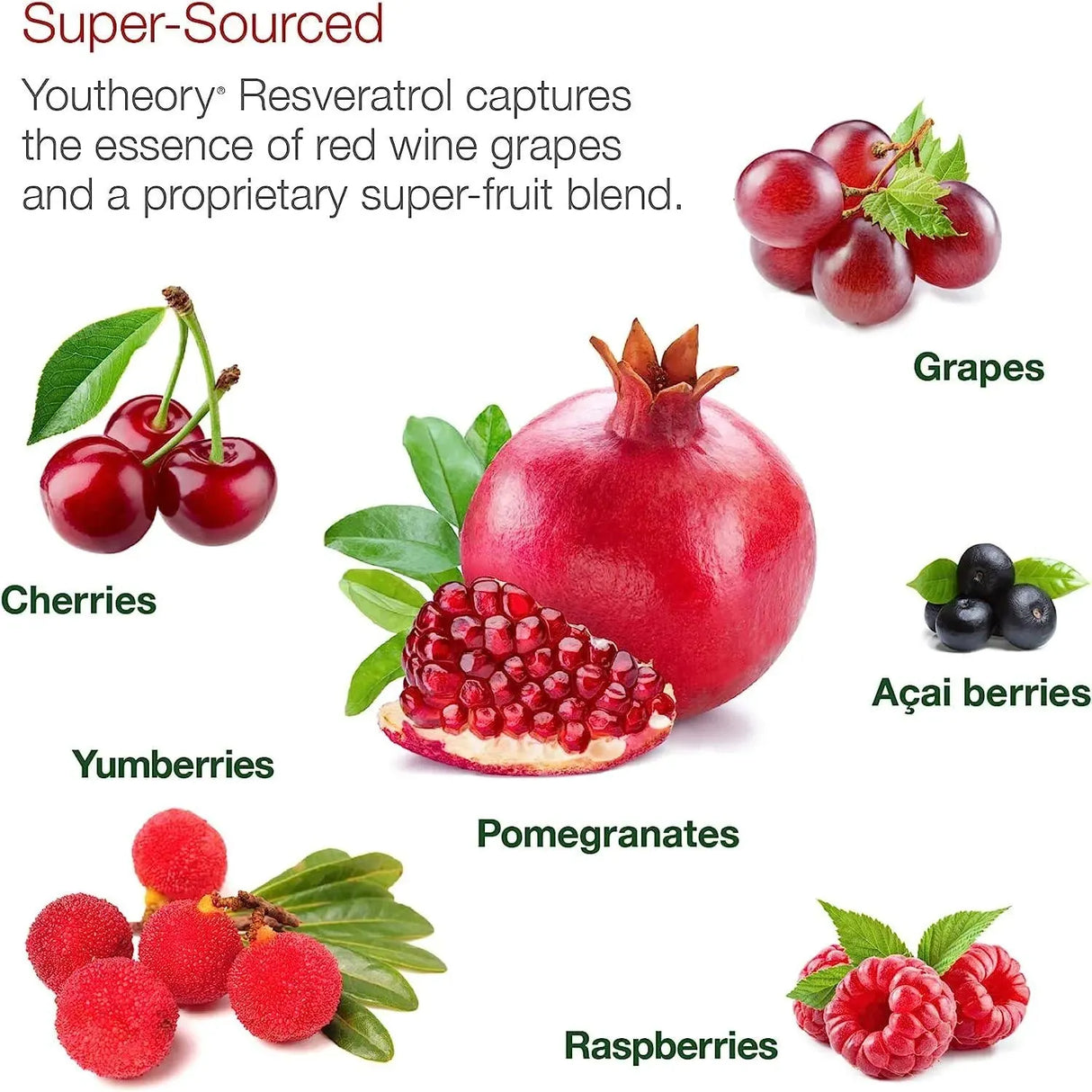 YOUTHEORY - Youtheory Resveratrol with Acerola 290 Tabletas - The Red Vitamin MX - Suplementos Alimenticios - {{ shop.shopifyCountryName }}