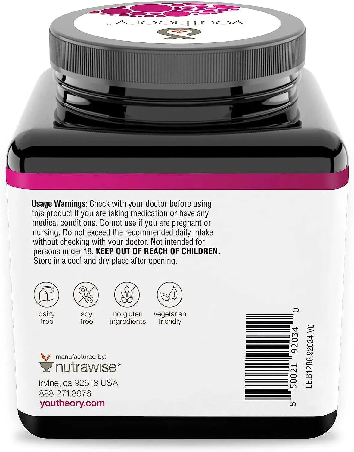 YOUTHEORY - Youtheory Vitamin B12 B6 60 Capsulas - The Red Vitamin MX - Suplementos Alimenticios - {{ shop.shopifyCountryName }}