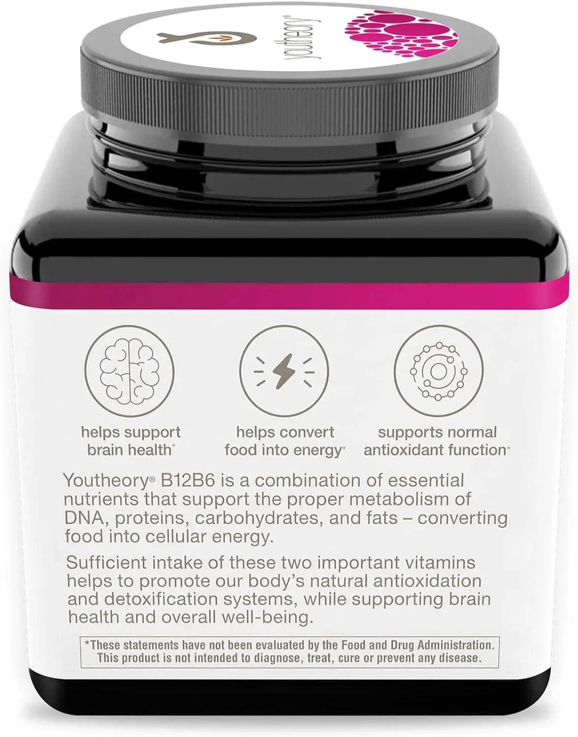 YOUTHEORY - Youtheory Vitamin B12 B6 60 Capsulas - The Red Vitamin MX - Suplementos Alimenticios - {{ shop.shopifyCountryName }}