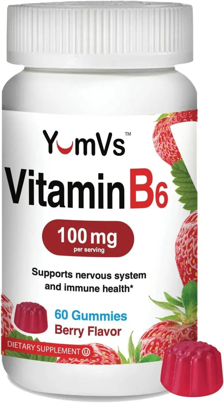 YUM-V'S - YUM-V'S Vitamin B6 Gummies 100Mg. 60 Gomitas - The Red Vitamin MX - Suplementos Alimenticios - {{ shop.shopifyCountryName }}