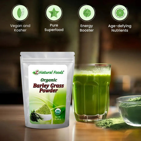 Z NATURAL FOODS - Z Natural Foods Organic Barley Grass Powder 454Gr. - The Red Vitamin MX - Suplementos Alimenticios - {{ shop.shopifyCountryName }}