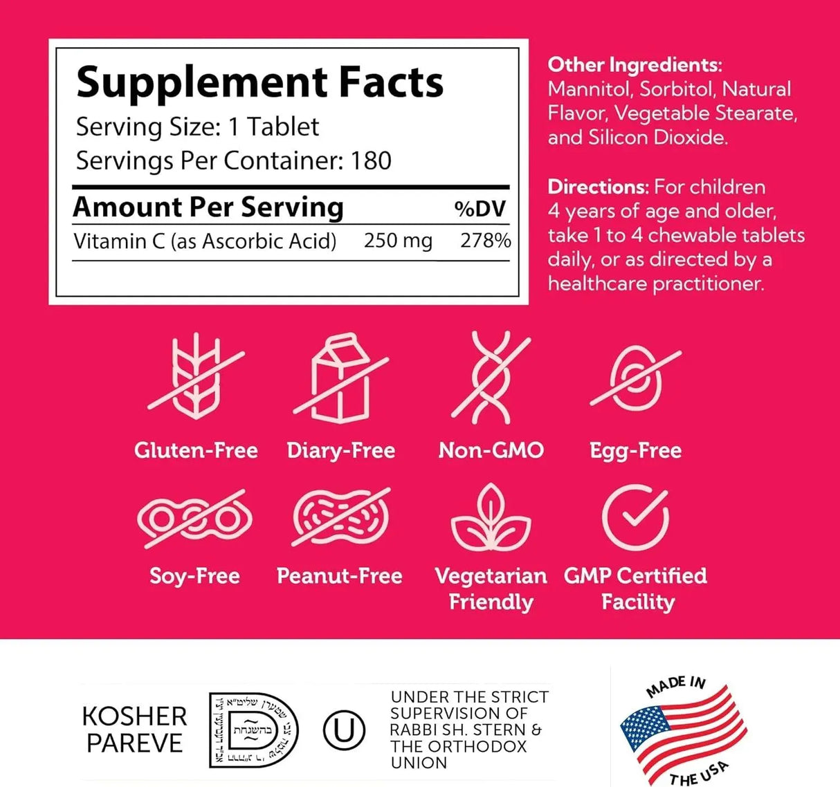 ZAHLER - Zahler Junior C Advanced Chewable Vitamin C for Kids 180 Tabletas Masticables - The Red Vitamin MX - Suplementos Alimenticios - {{ shop.shopifyCountryName }}