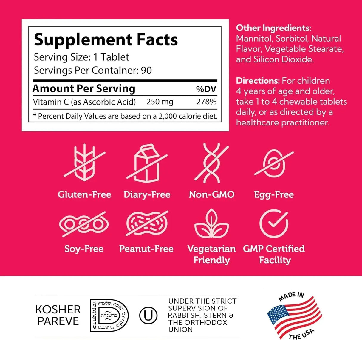 ZAHLER - Zahler Junior C Advanced Chewable Vitamin C for Kids 90 Tabletas Masticables - The Red Vitamin MX - Suplementos Alimenticios - {{ shop.shopifyCountryName }}