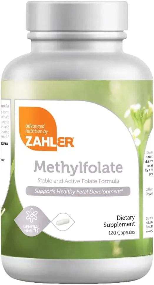 ZAHLER - Zahler Methyl Folate 1000mcg 120 Capsulas - The Red Vitamin MX - Suplementos Alimenticios - {{ shop.shopifyCountryName }}