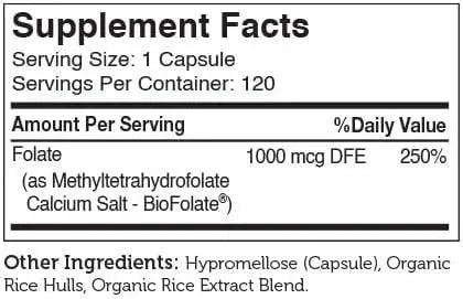 ZAHLER - Zahler Methyl Folate 1000mcg 120 Capsulas - The Red Vitamin MX - Suplementos Alimenticios - {{ shop.shopifyCountryName }}