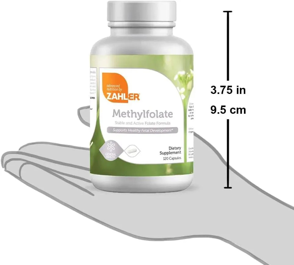 ZAHLER - Zahler Methyl Folate 1000mcg 120 Capsulas - The Red Vitamin MX - Suplementos Alimenticios - {{ shop.shopifyCountryName }}