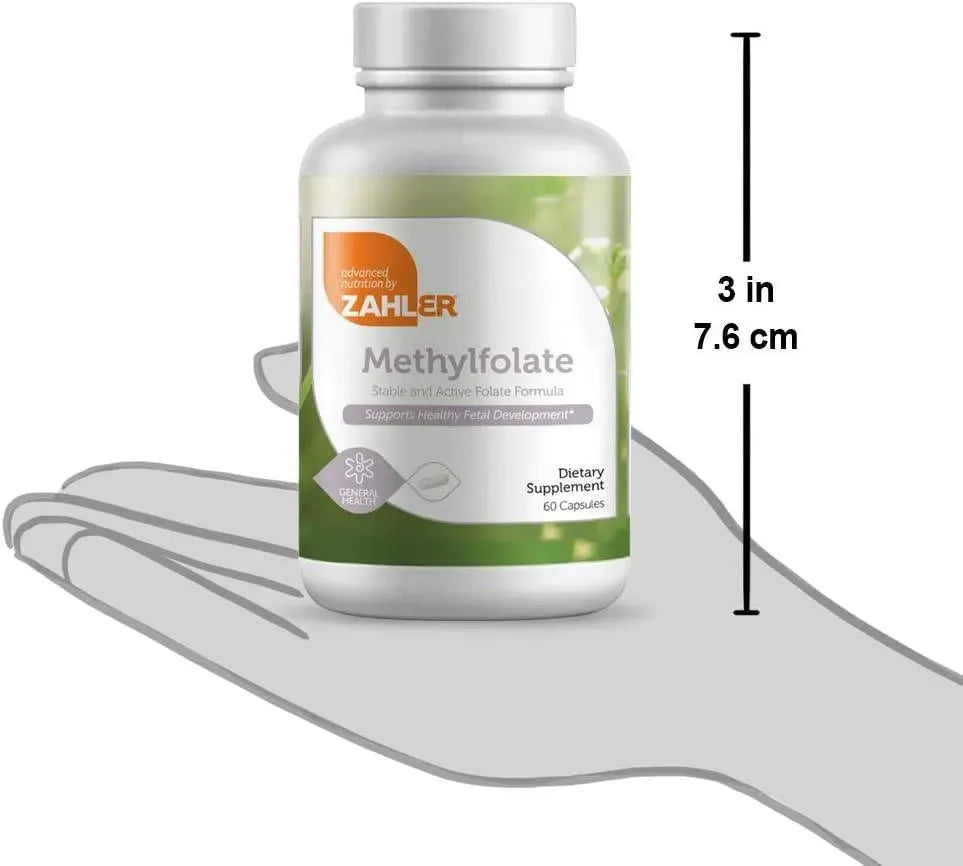 ZAHLER - Zahler Methyl Folate 1000mcg 60 Capsulas - The Red Vitamin MX - Suplementos Alimenticios - {{ shop.shopifyCountryName }}