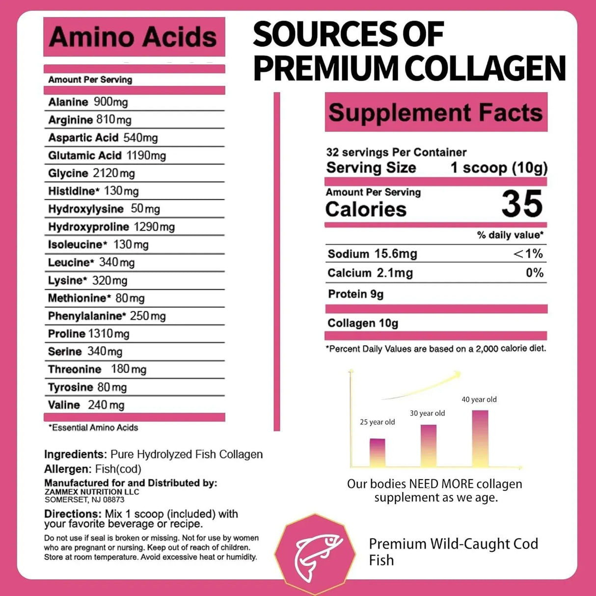 ZAMMEX - Zammex Marine Collagen Peptides Powder Unflavored 320Gr. - The Red Vitamin MX - Suplementos Alimenticios - {{ shop.shopifyCountryName }}