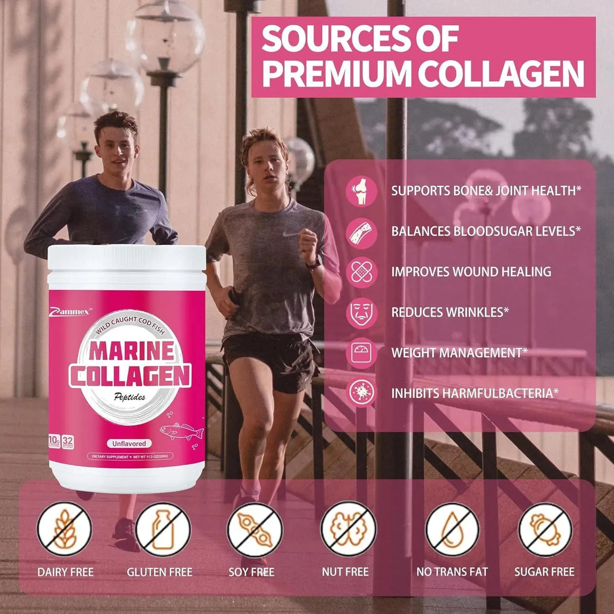 ZAMMEX - Zammex Marine Collagen Peptides Powder Unflavored 320Gr. - The Red Vitamin MX - Suplementos Alimenticios - {{ shop.shopifyCountryName }}