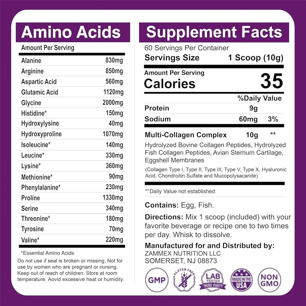 ZAMMEX - Zammex Multi Collagen Peptides 600Gr. - The Red Vitamin MX - Suplementos Alimenticios - {{ shop.shopifyCountryName }}