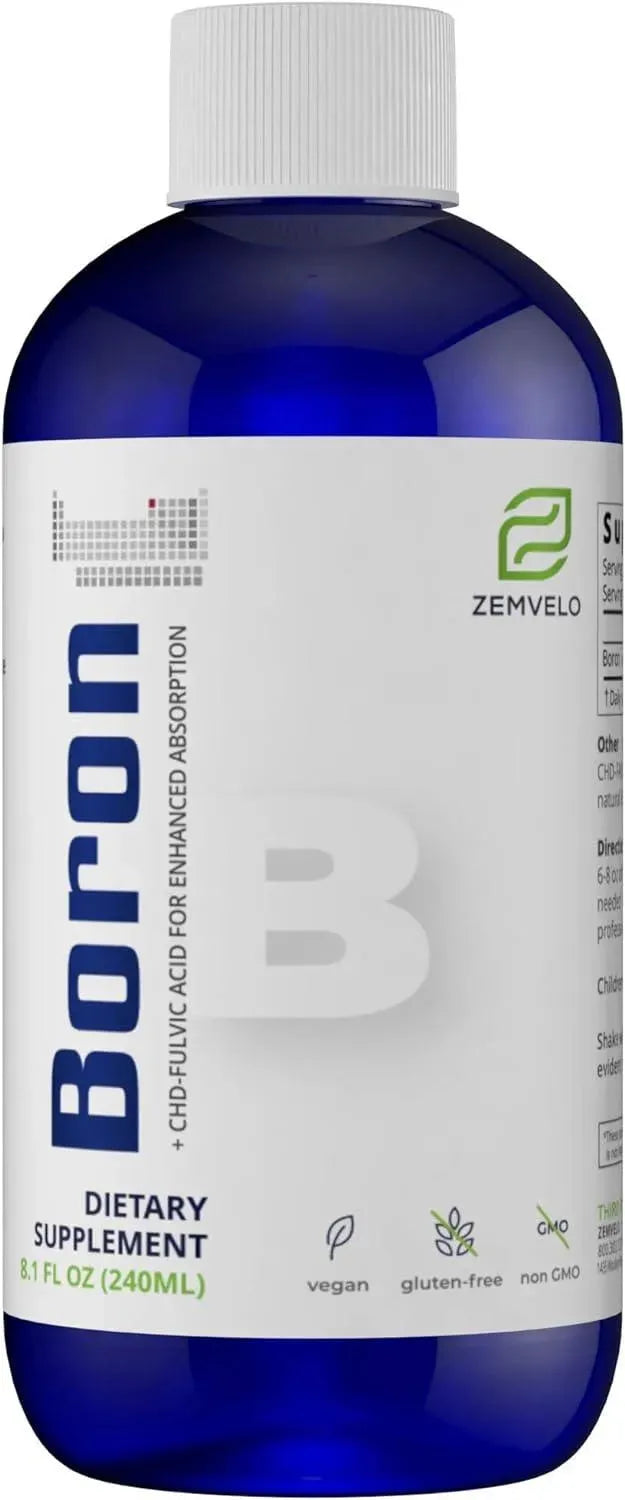 ZEMVELO - Zemvelo Boron Liquid 240Ml. - The Red Vitamin MX - Suplementos Alimenticios - {{ shop.shopifyCountryName }}