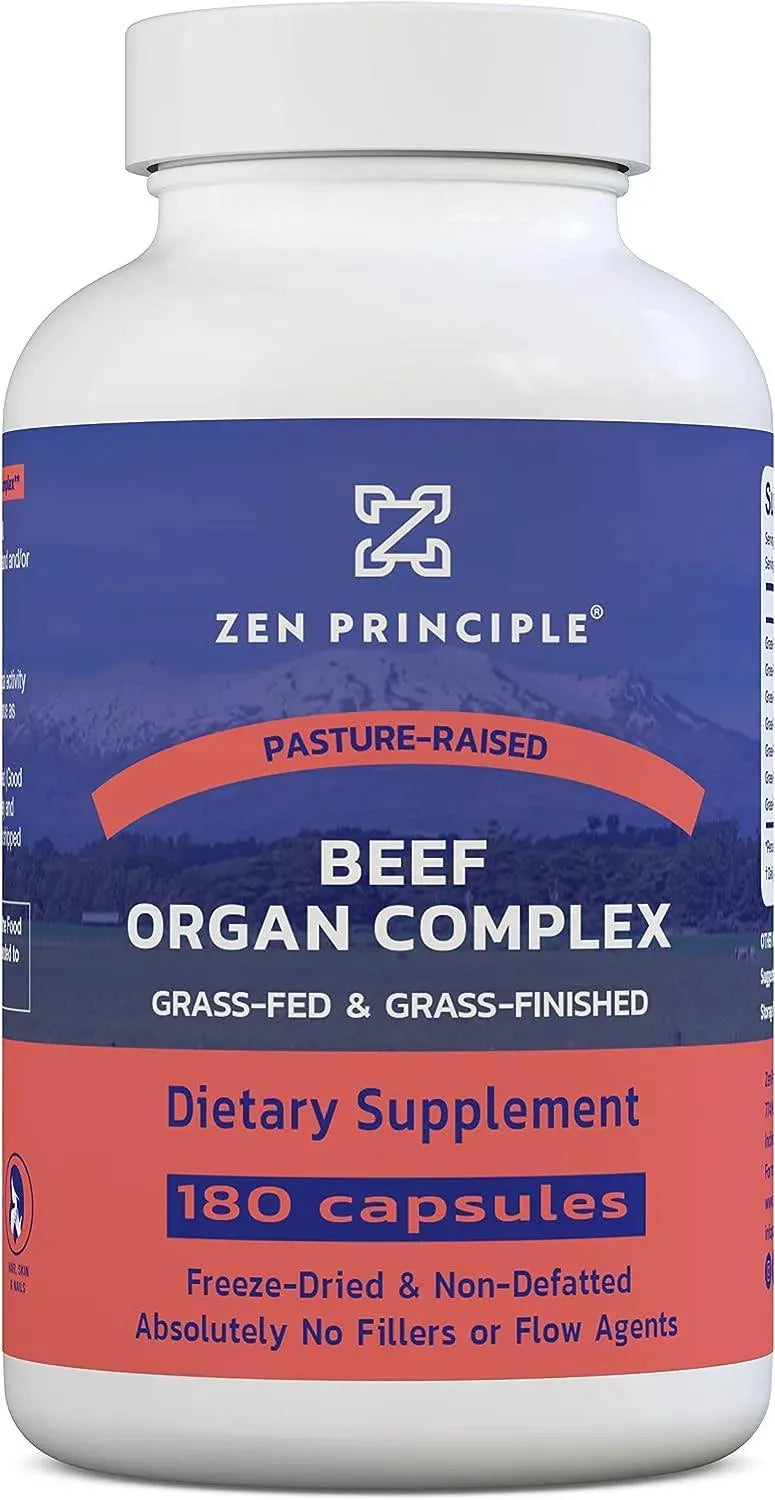 ZEN PRINCIPLE - Zen Principle Grass Fed Beef Organs 180 Capsulas - The Red Vitamin MX - Suplementos Alimenticios - {{ shop.shopifyCountryName }}