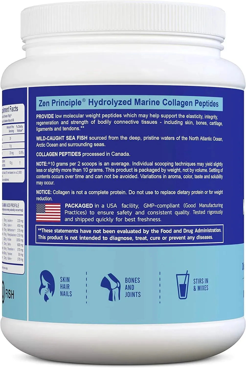 ZEN PRINCIPLE - Zen Principle Marine Collagen Peptides Powder 680Gr. - The Red Vitamin MX - Suplementos Alimenticios - {{ shop.shopifyCountryName }}