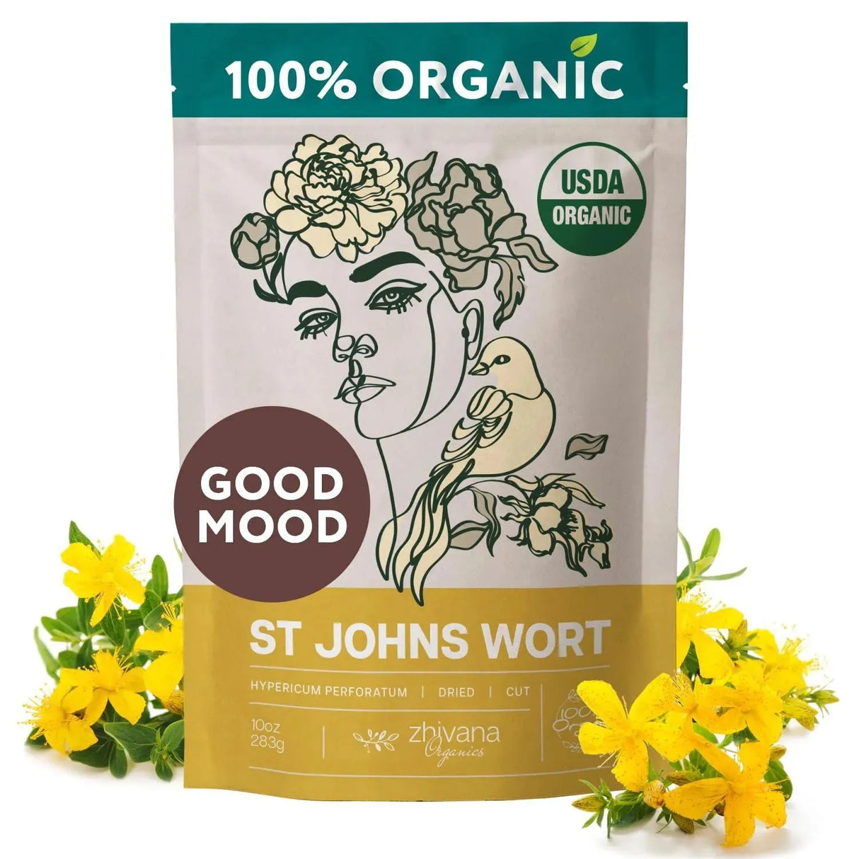 ZHIVANA ORGANICS - Zhivana Organics St Johns Wort Herb 283Gr. - The Red Vitamin MX - Suplementos Alimenticios - {{ shop.shopifyCountryName }}