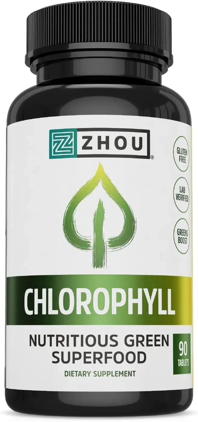 ZHOU - Zhou Nutrition Chlorophyll 90 Tabletas - The Red Vitamin MX - Suplementos Alimenticios - {{ shop.shopifyCountryName }}