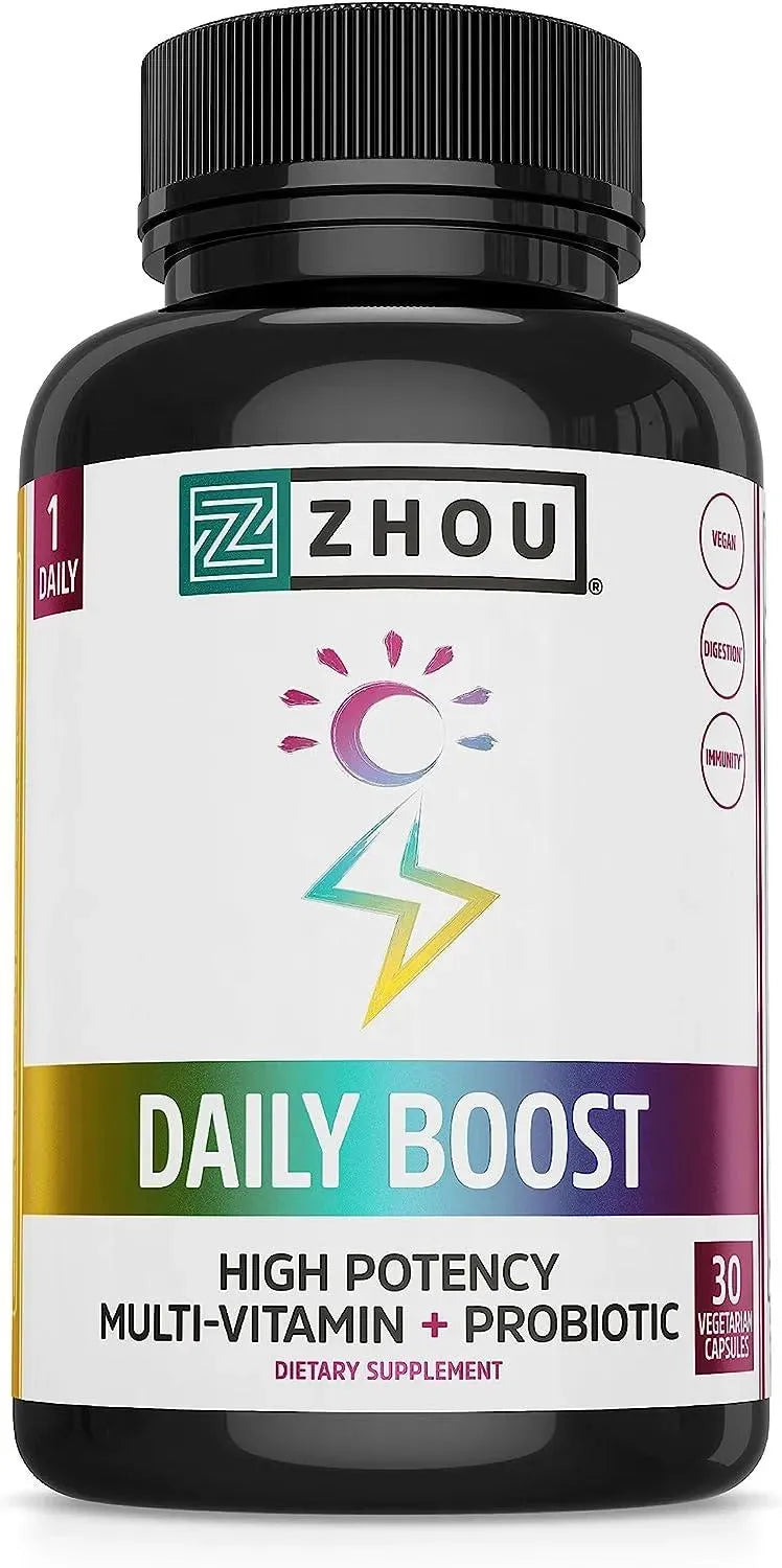 ZHOU - Zhou Nutrition Daily Boost Multivitamin 30 Capsulas - The Red Vitamin MX - Suplementos Alimenticios - {{ shop.shopifyCountryName }}