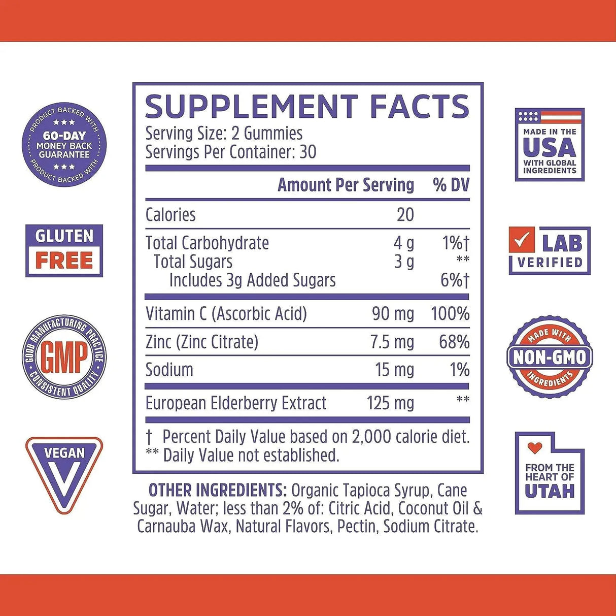 ZHOU - Zhou Nutrition Elder-Mune Sambucus Elderberry Gummies 60 Gomitas - The Red Vitamin MX - Suplementos Alimenticios - {{ shop.shopifyCountryName }}